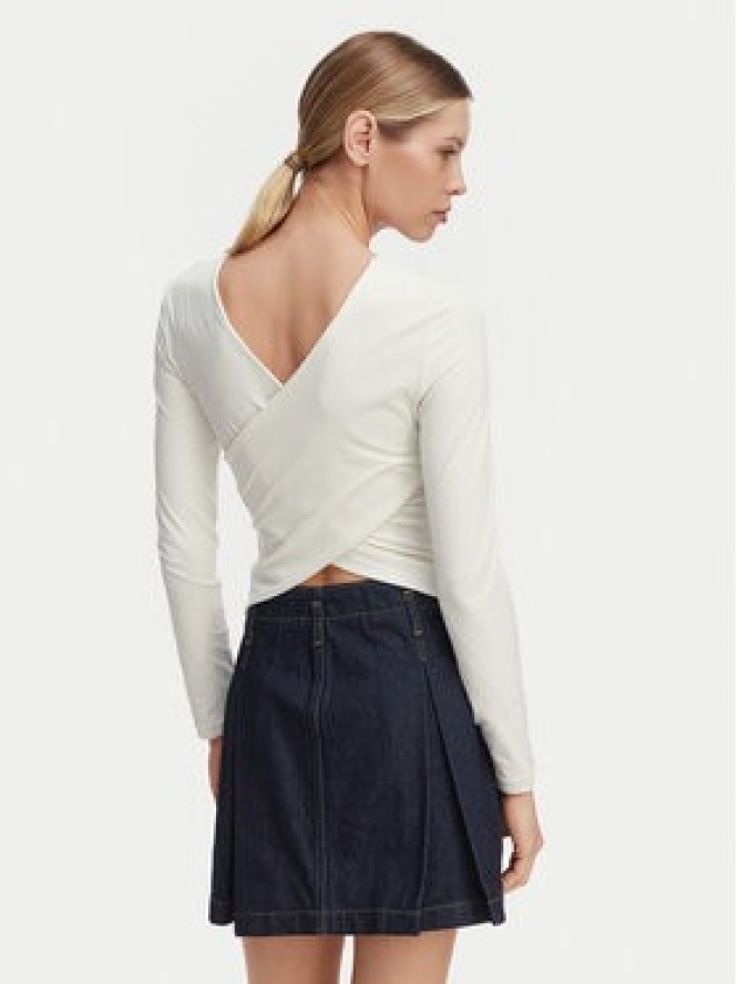 Roxy Longsleeve ERJKT04364 Biały Slim Fit