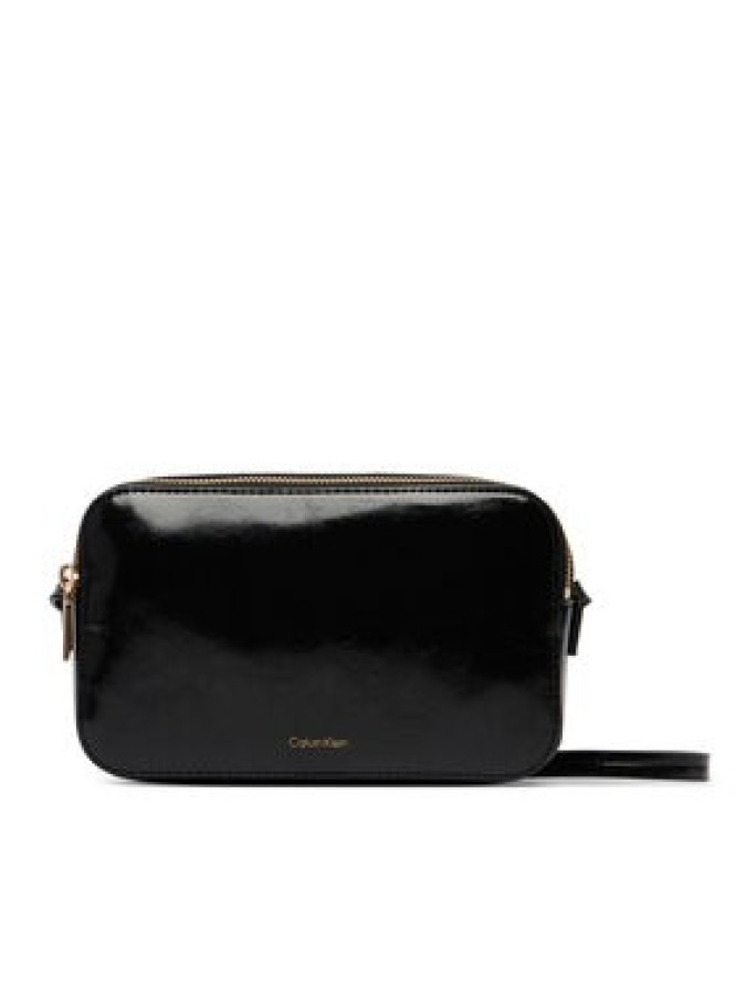 Calvin Klein Torebka Foil Logo Glossy LV04F3539G Czarny