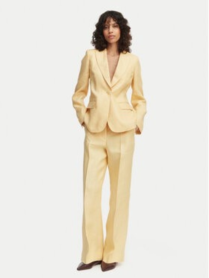 Weekend Max Mara Marynarka Nalut 2615041072 Żółty Regular Fit