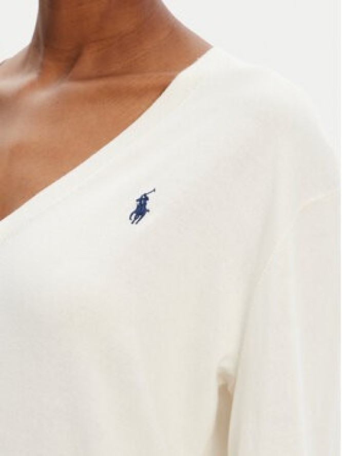 Polo Ralph Lauren Sweter 211972105002 Écru Straight Fit