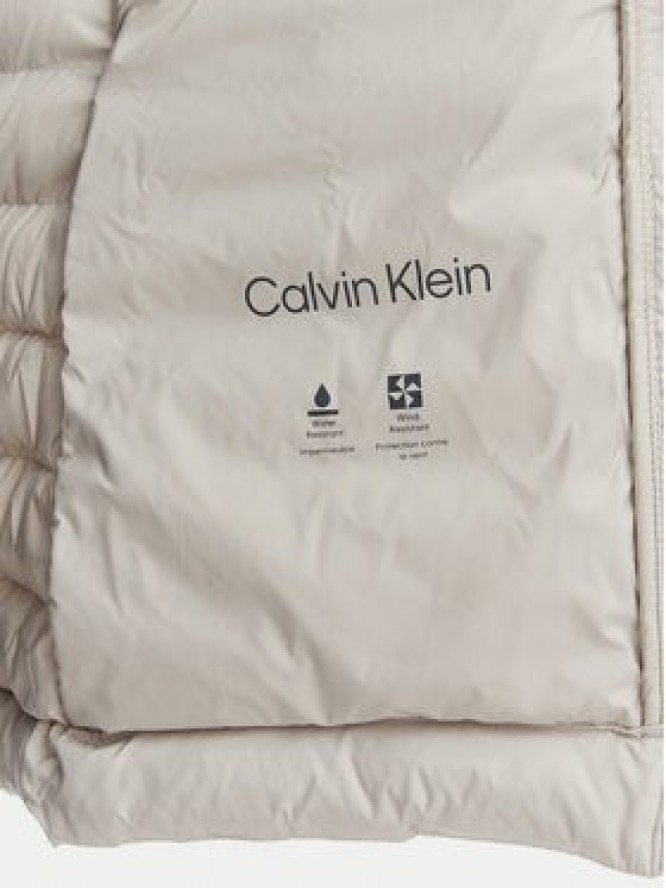 Calvin Klein Kurtka przejściowa LV044G504G Beżowy jasny Regular Fit