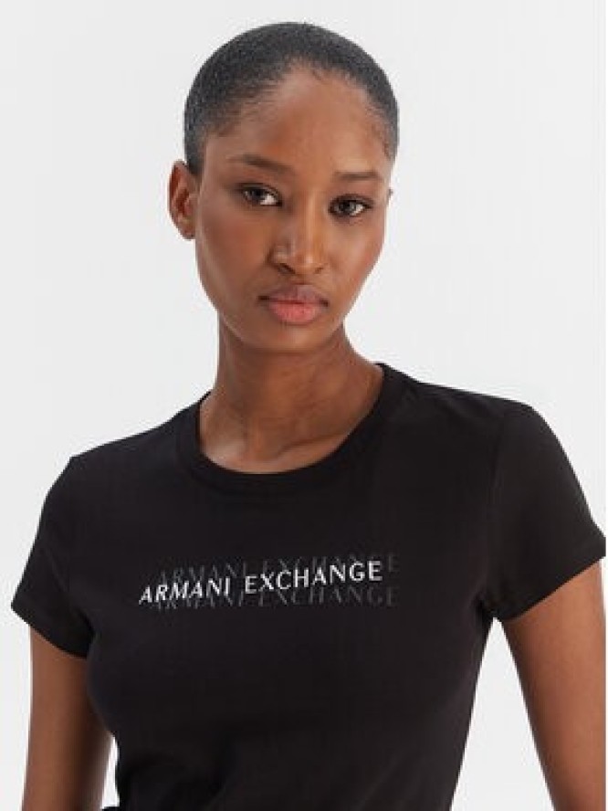 Armani Exchange T-Shirt XW002038 AF10356 UC001 Czarny Slim Fit