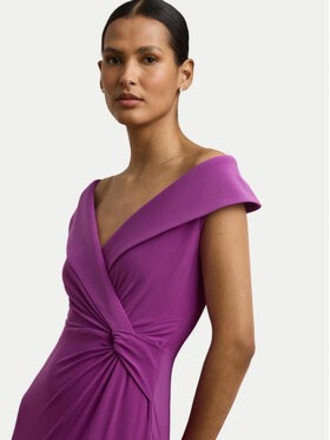 LAUREN RALPH LAUREN Sukienka wieczorowa 253863940025 Fioletowy Slim Fit