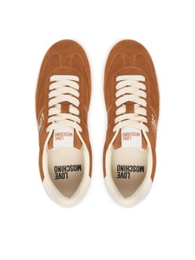 LOVE MOSCHINO Sneakersy JA15272G1PIG0210 Brązowy jasny