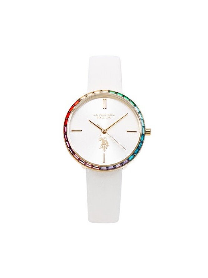 U.S. Polo Assn. Zegarek Rainbow USP8427WH Biały