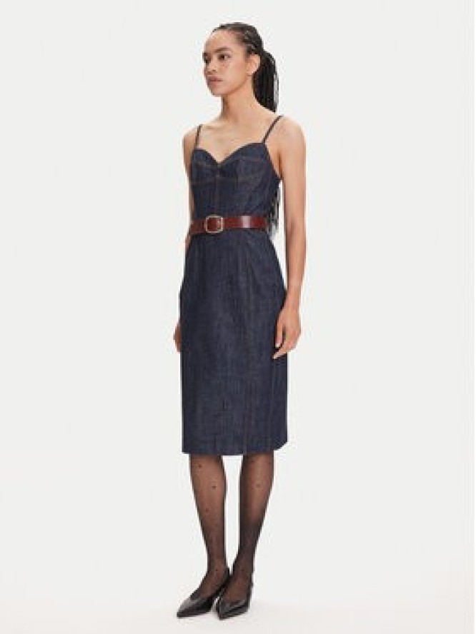 Miss Sixty 6S1DJ49400 Sukienka jeansowa Blue Black Denim F26