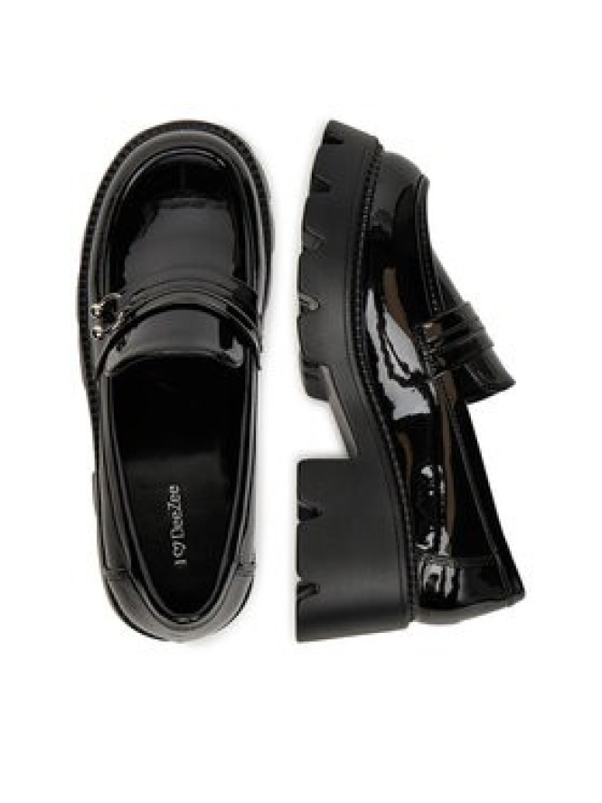 DeeZee Loafersy HLD-2016-1 Czarny