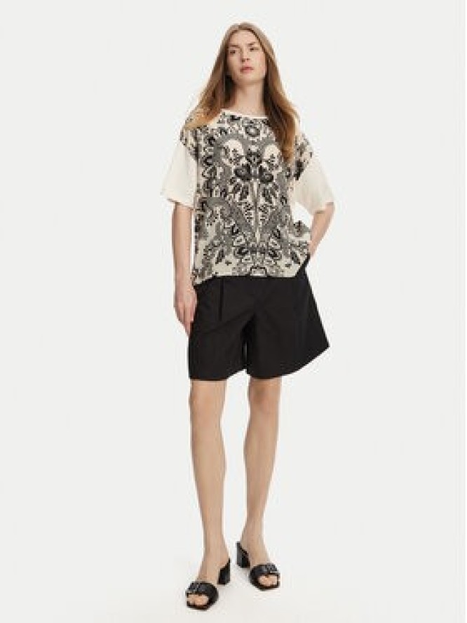 Weekend Max Mara T-Shirt Pampas 2515941082 Beżowy Relaxed Fit