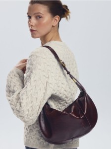 Torebka na ramię - mahoniowy