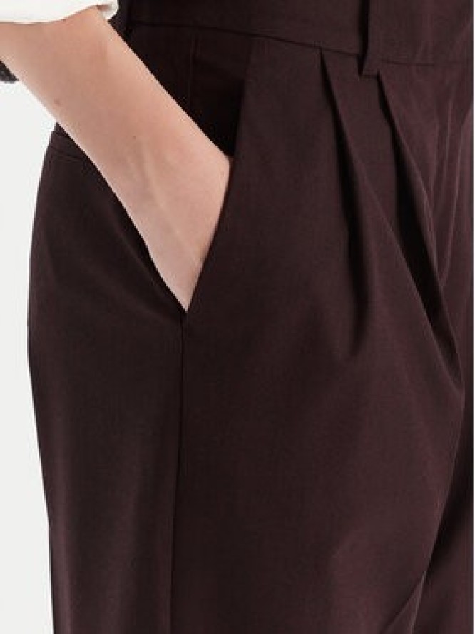 Tommy Hilfiger Spodnie materiałowe WW0WW48358 Bordowy Relaxed Fit