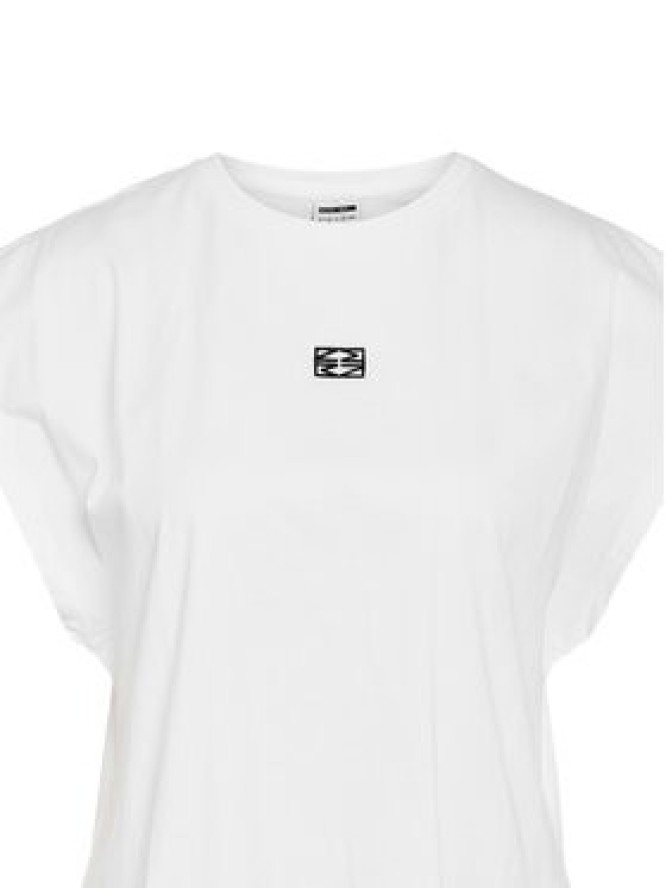 Noisy May T-Shirt Speedy 27033493 Biały Regular Fit