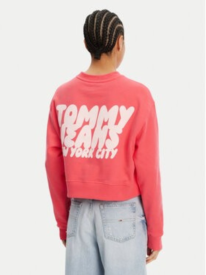 Tommy Jeans Bluza DW0DW21345 Różowy Relaxed Fit