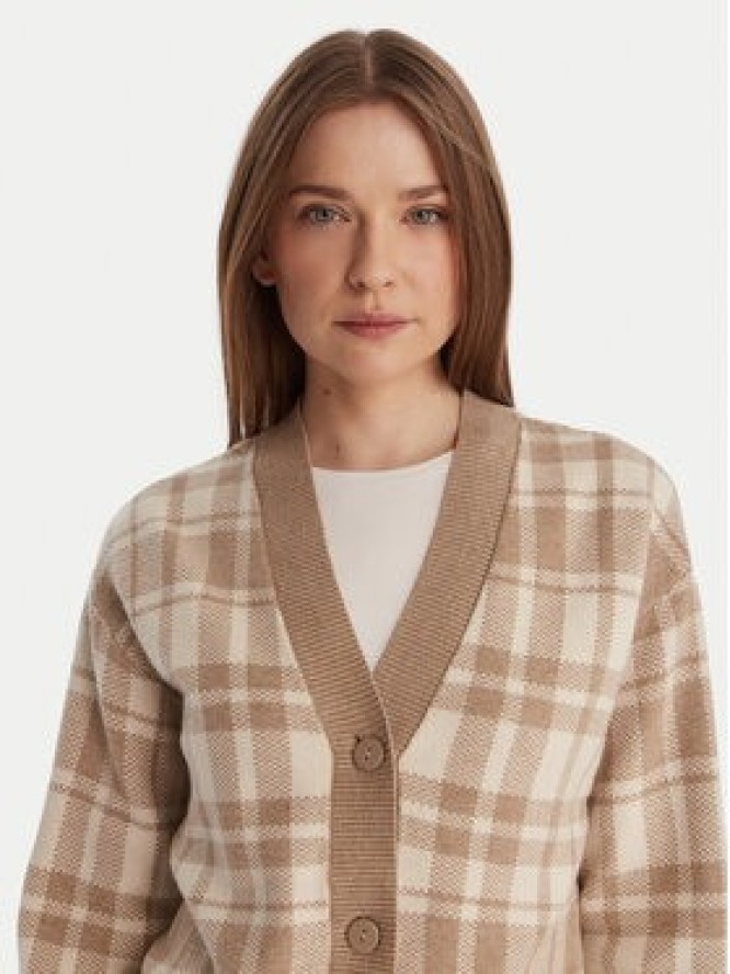 Vero Moda Kardigan Gold Art 10332210 Beżowy Regular Fit