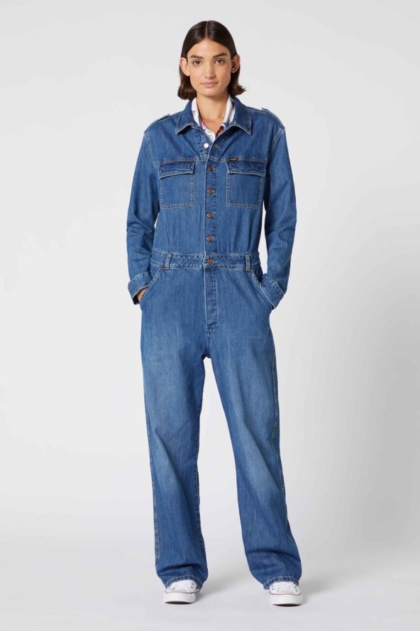 WRANGLER UTILITY JUMPSUIT DAMSKI KOMBINEZON JEANSOWY W9N95E93E 112132450