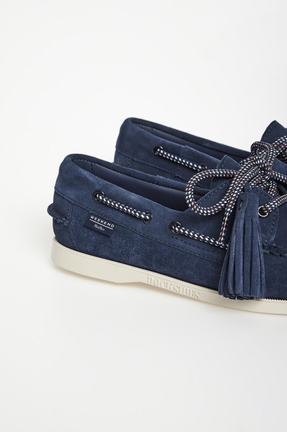 Mokasyny damskie zamszowe Dockside WEEKEND MAX MARA