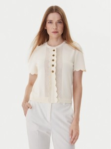 TWINSET Bluzka 252TP3203 Beżowy Regular Fit