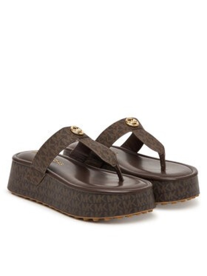 MICHAEL Michael Kors Japonki Koya Flip Flap 40R6KOFA2B Brązowy