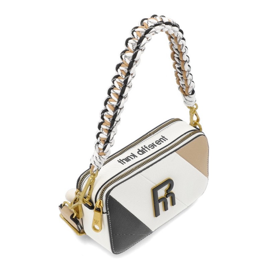 Biała Zgrabna Torebka Damska Pepe Moll