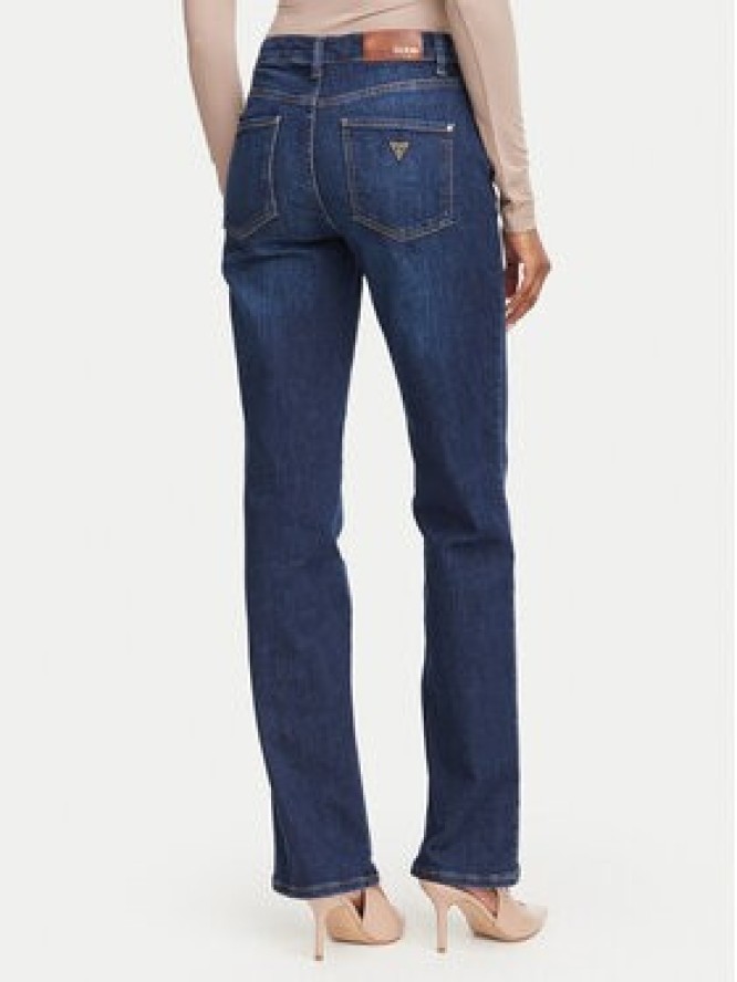 Guess Jeansy W6YA15 D1584 Granatowy Straight Fit
