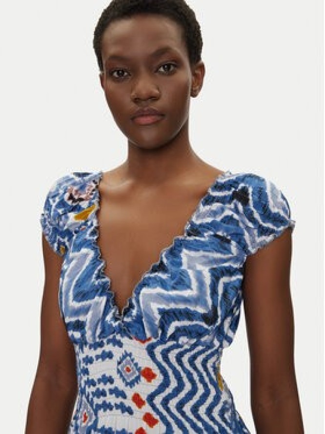 Iconique Sukienka letnia IC25-118 Kolorowy Regular Fit