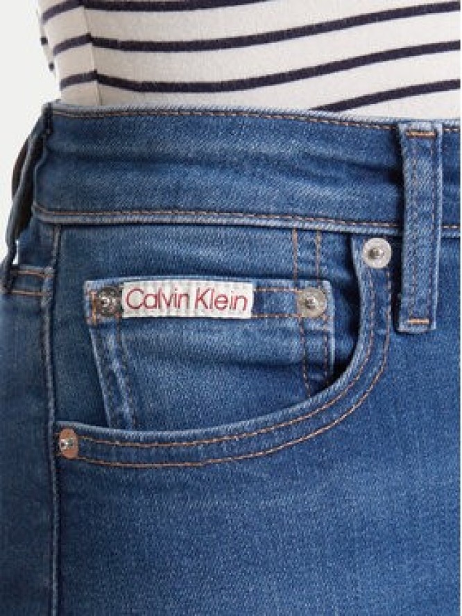 Calvin Klein Jeans Jeansy LV047B773G Granatowy Skinny Fit