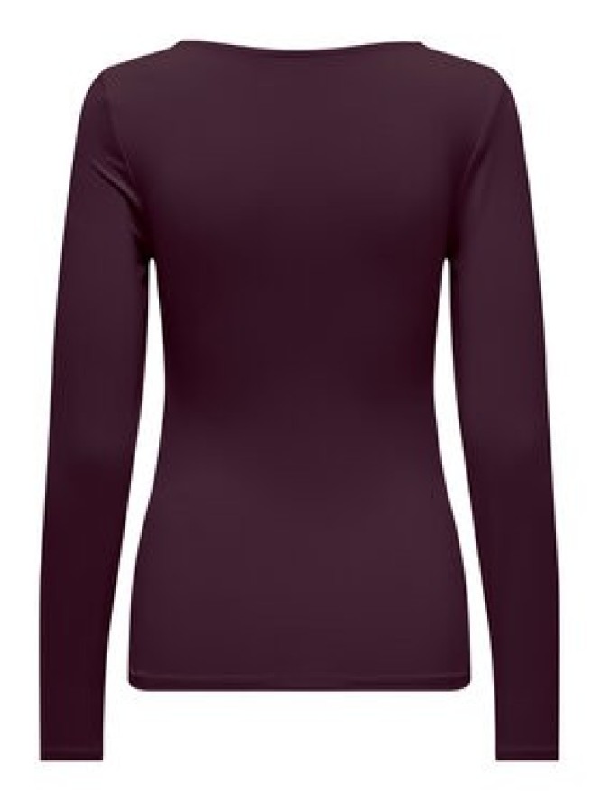 ONLY Bluzka Lea 15302647 Fioletowy Slim Fit
