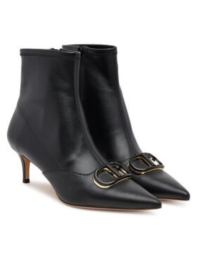 TWINSET Botki 252TCP034 00006 Czarny