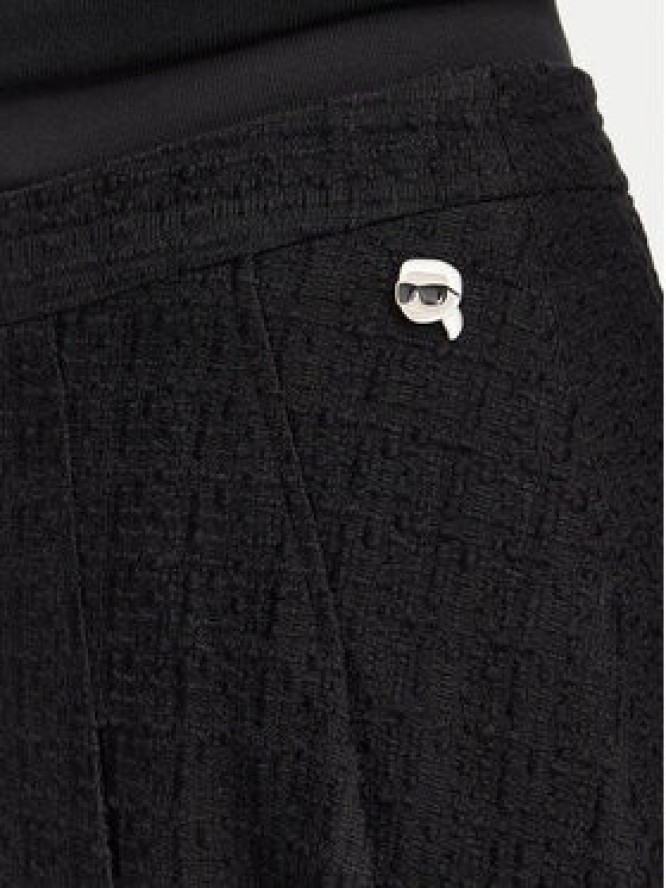 KARL LAGERFELD Spódnica mini B3W12021 Czarny A-Line Fit