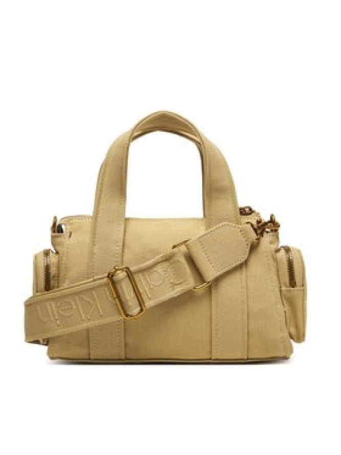 Calvin Klein Torebka Webbing Strap Canvas Pocket Bag LV04F3464G Beżowy
