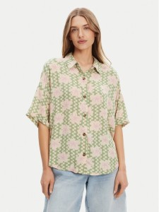 Roxy Koszula Beach Nostalgia ERJWT03665 Zielony Regular Fit