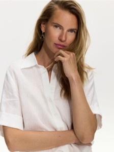 Lniana koszula - biały
