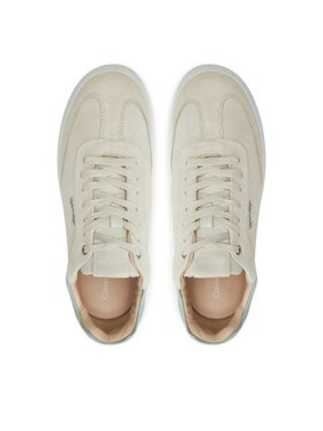 Calvin Klein Sneakersy Cupsole Lace Up - Sue HW0HW02436 Beżowy