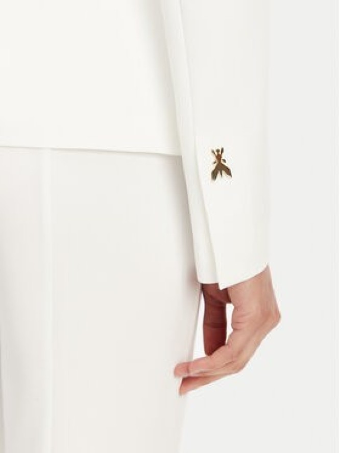 Patrizia Pepe Marynarka 2S1528 A411 W146 Biały Regular Fit