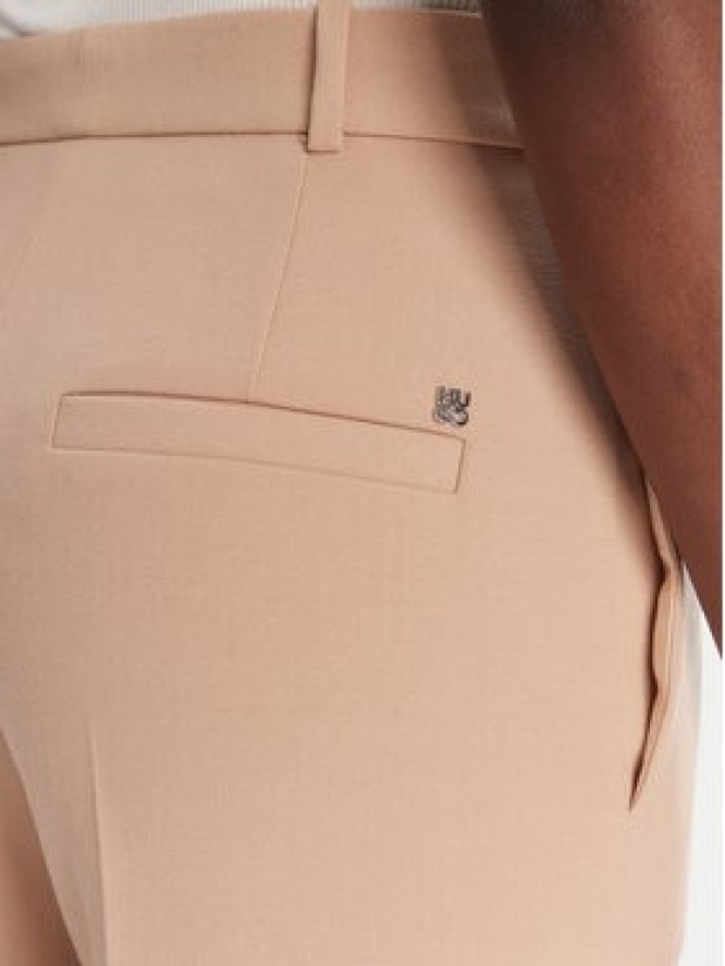 HUGO Spodnie palazzo Hasmina 50545533 Beżowy Regular Fit