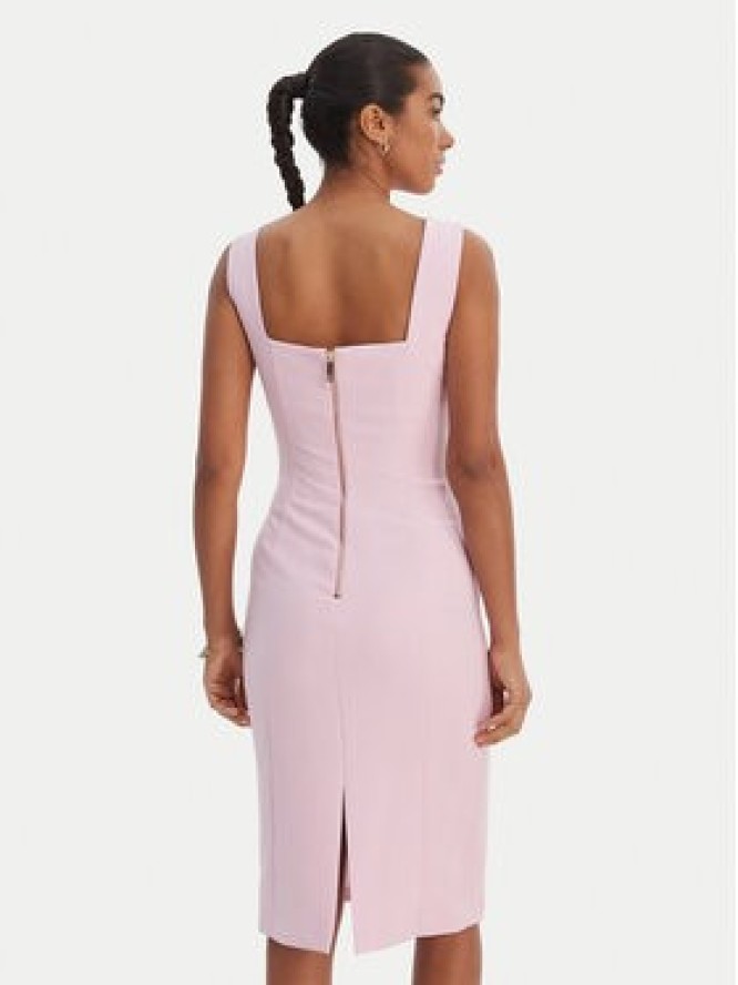 Fracomina Sukienka koktajlowa FR26SD2017W42901 Różowy Slim Fit