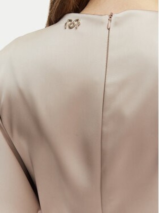 Rinascimento Sukienka koktajlowa CFC0127457003 Beżowy Regular Fit