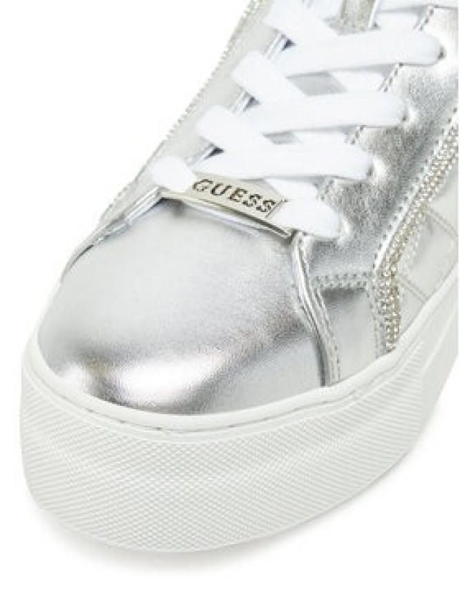 Guess Sneakersy FLPGRA ELE12 Srebrny