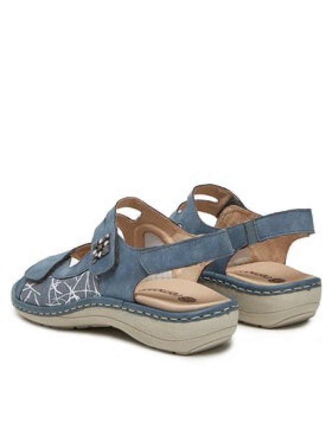 Remonte Sandały D7647-16 Niebieski