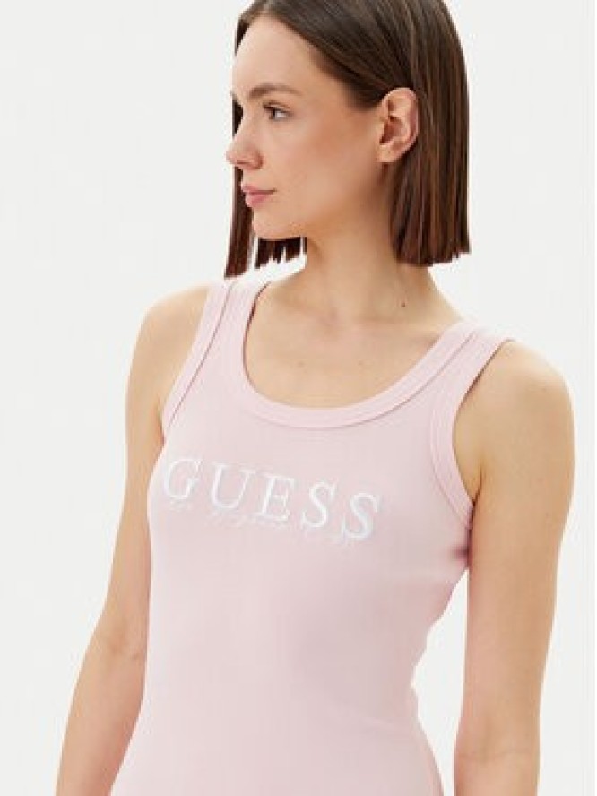 Guess Sukienka codzienna V5GK06 K8RT2 Różowy Slim Fit