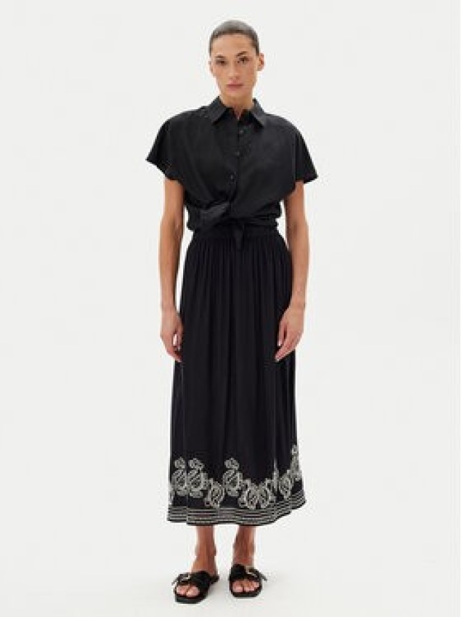 JDY Spódnica maxi Risso 15354225 Czarny Regular Fit