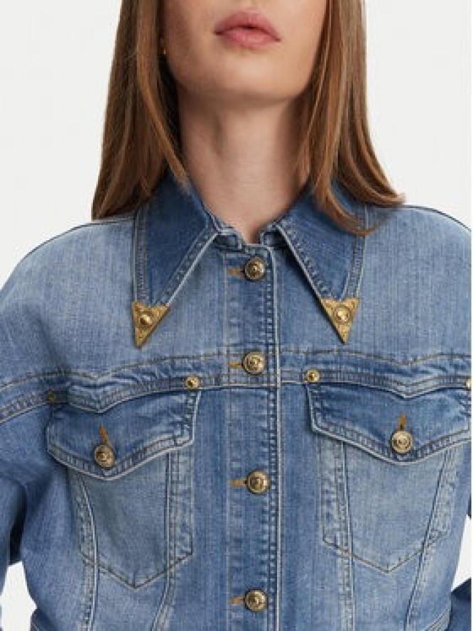 Versace Jeans Couture Kurtka jeansowa 78HAS450 Niebieski Relaxed Fit