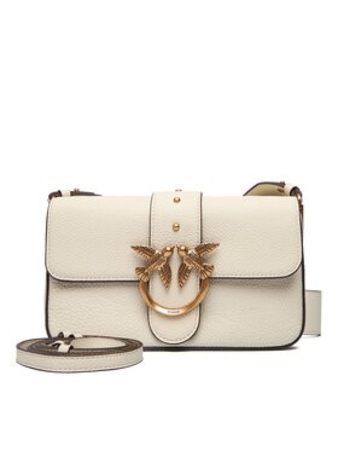 PINKO Torebka Love One Mini Slouchy Fl Al 25-26 104340 A2OX Écru