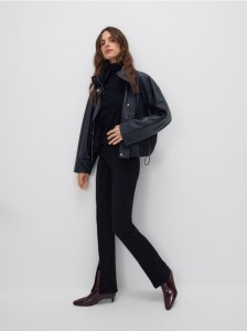 Legginsy z rozcięciami - czarny