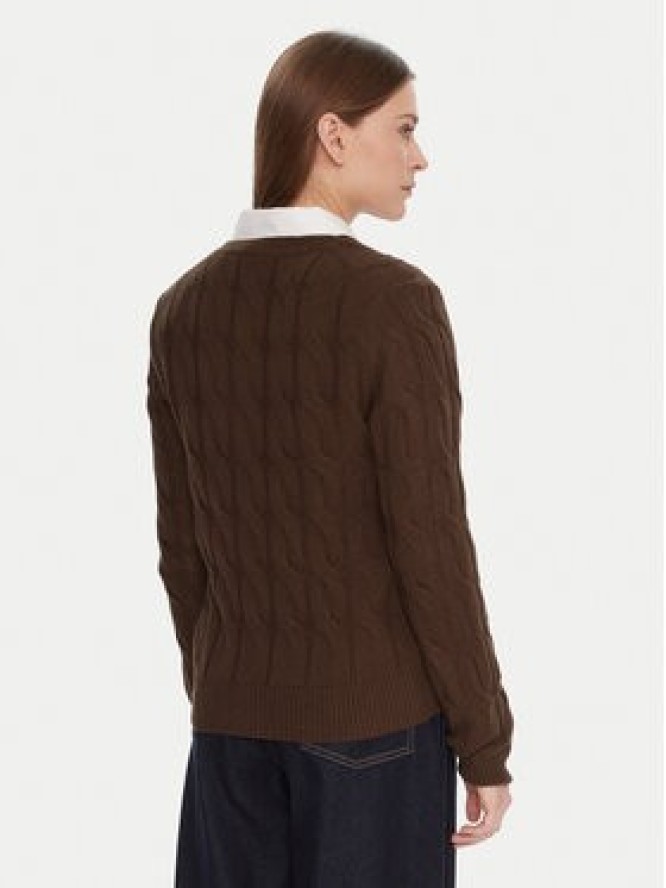 Tommy Hilfiger Kardigan WW0WW47463 Brązowy Regular Fit