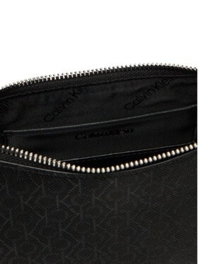 Calvin Klein Torebka Ck Must Aop Conv Logo Jqd Strap LV04F3099G Czarny