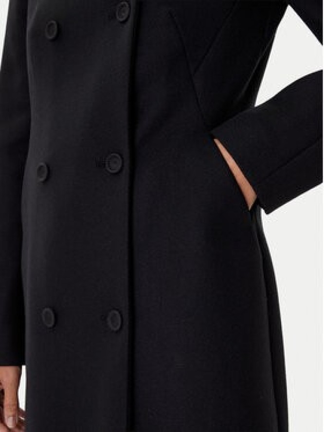 BOSS Płaszcz wełniany Cale 50550723 Czarny Relaxed Fit