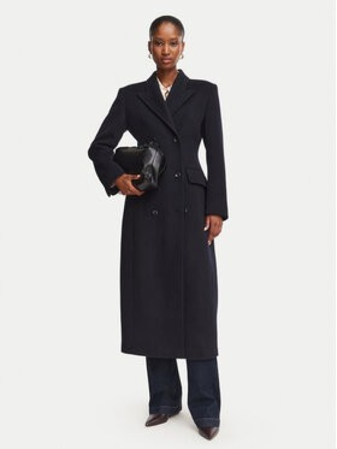 Marella Płaszcz wełniany Favilla 2623016018 Granatowy Regular Fit