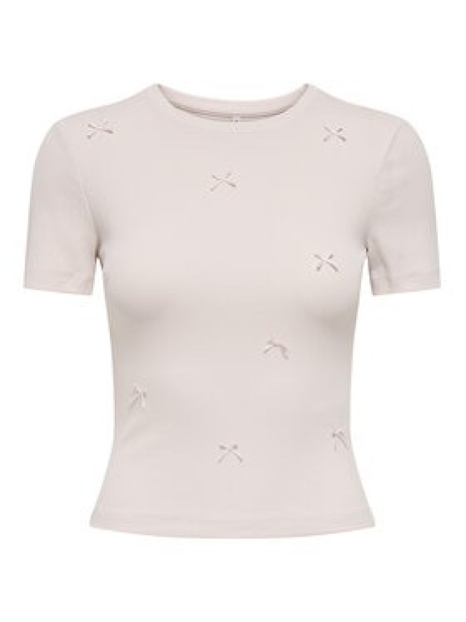 ONLY T-Shirt Femke 15369336 Różowy jasny Slim Fit