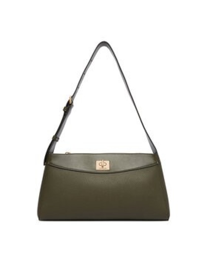 Calvin Klein Torebka Mix Media Shoulder Bag LV04F3886G Zielony ciemny