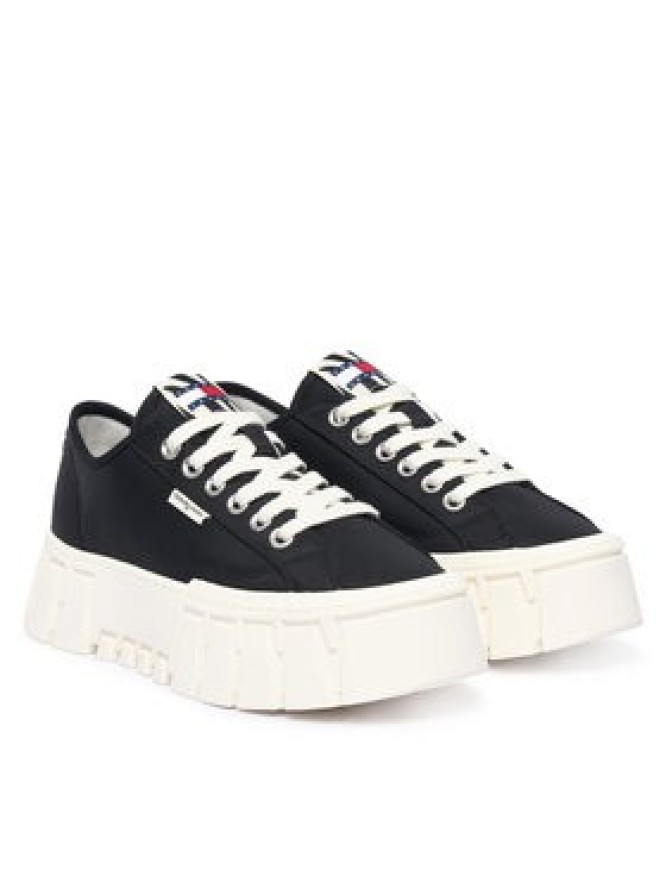 Tommy Jeans Sneakersy Tj Platform Sneaker Zebra EN0EN03070 Czarny